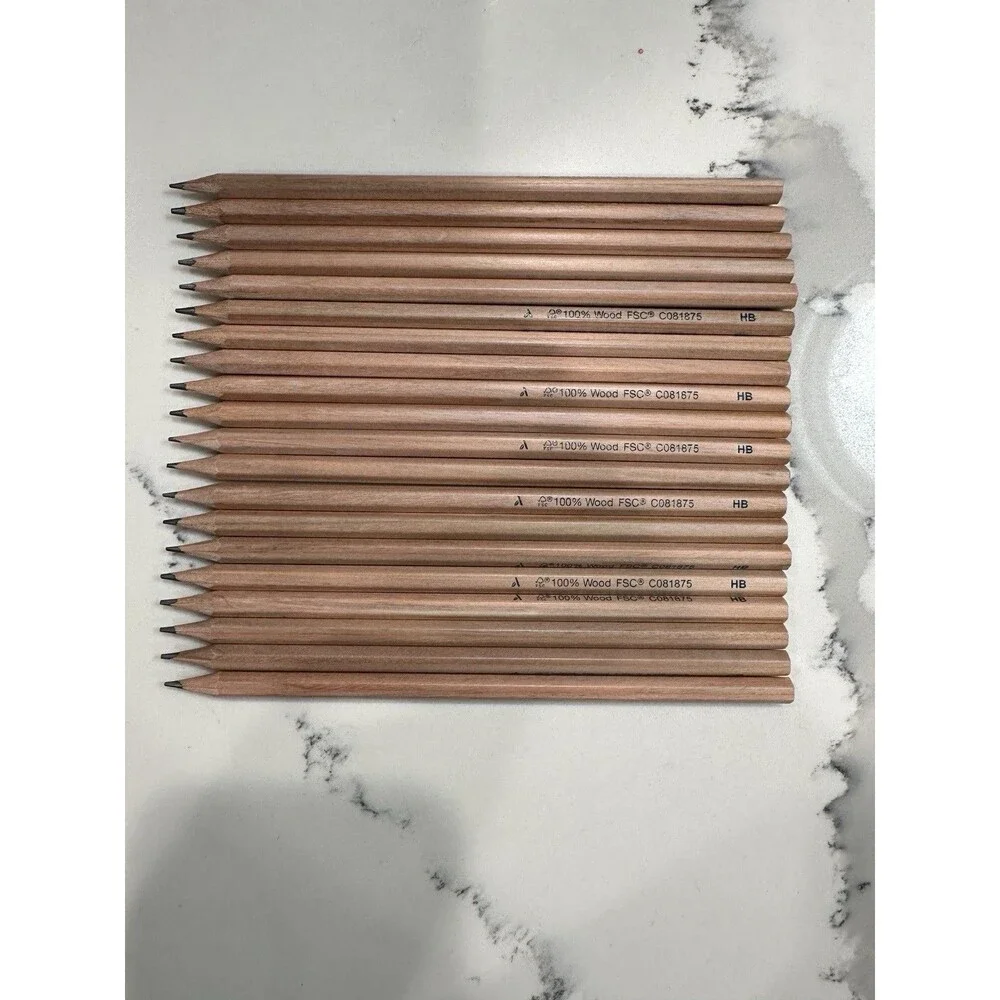 Drawing Pencils 100 Percent Wood Qty. 20 HB C081875 Hexagon Shape